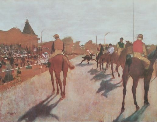 Едгар Дега - Коне минават пред трибуните - 1869-72